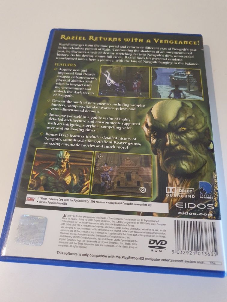 Oryginalna Gra Soul Reaver PlayStation PS 2