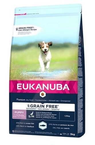 EUKANUBA Puppy Small/Medium Breed Ocean Fish - karma dla psa - 3 kg