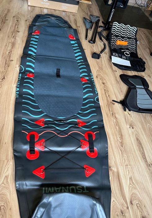 Deska SUP TSUNAMI DO Pływania Pompowana Gratis AKCESORIA Długa 350cm