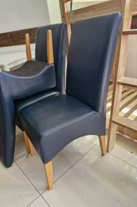 Komplet 4 tapicerowanych krzeseł