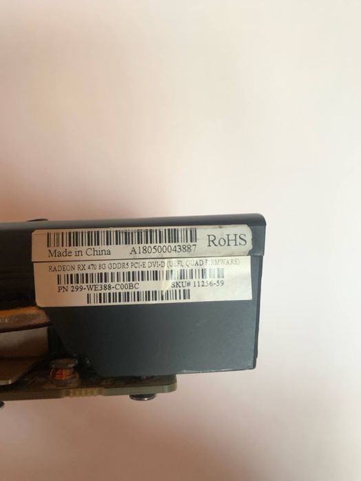 Лот відеокарт 7 штук amd radeon 8 gb rx580