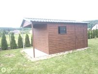 domek ogrodowy narzędziowy 3x4 3x5 orzech czarny wiata okno