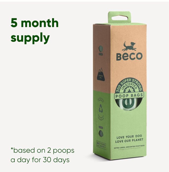 Beco bags ekologiczne woreczki 300szt. MOCNE worki na odchody
