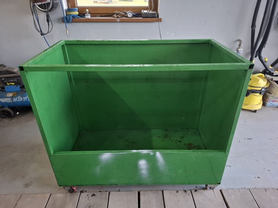 Wózek transportowy na drewno, złom, ekogroszek, pojemnik na kółkach