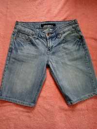 Szorty, bermudy, spodenki jeansowe, jasnoniebieskie, niebieskie, r. S