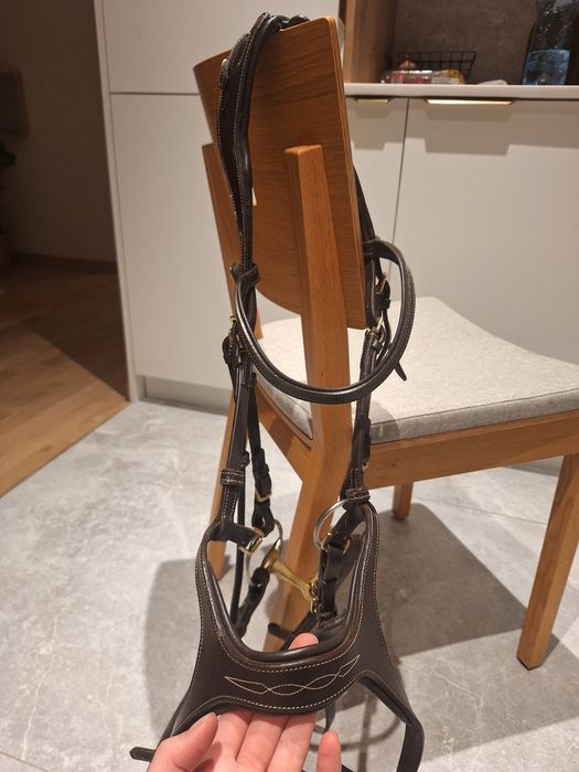 Horze peckham ogłowie anatomiczne full z wodzami