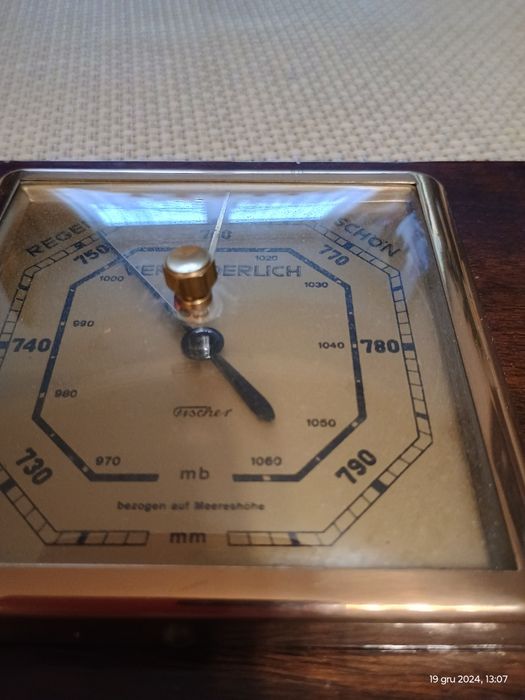 Barometr, stacja pogodowa "Fischer"