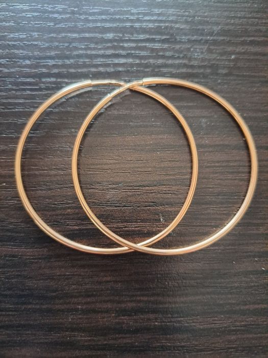 Kolczyki koła złote pr.585