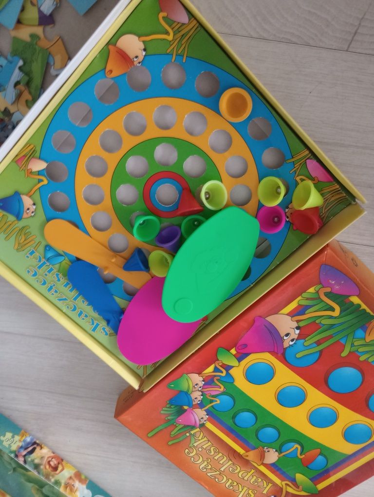 Zestaw puzzli  gra ,quiz puzzle bing , kaczor Donald, Kubuś Puchatek,