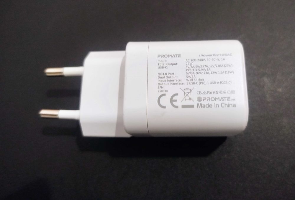 Carregador Promate 25W Fast charger