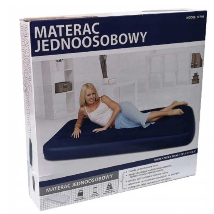 Materac jednoosobowy Joinco 185 x 79 x 22 cm stan jak nowy