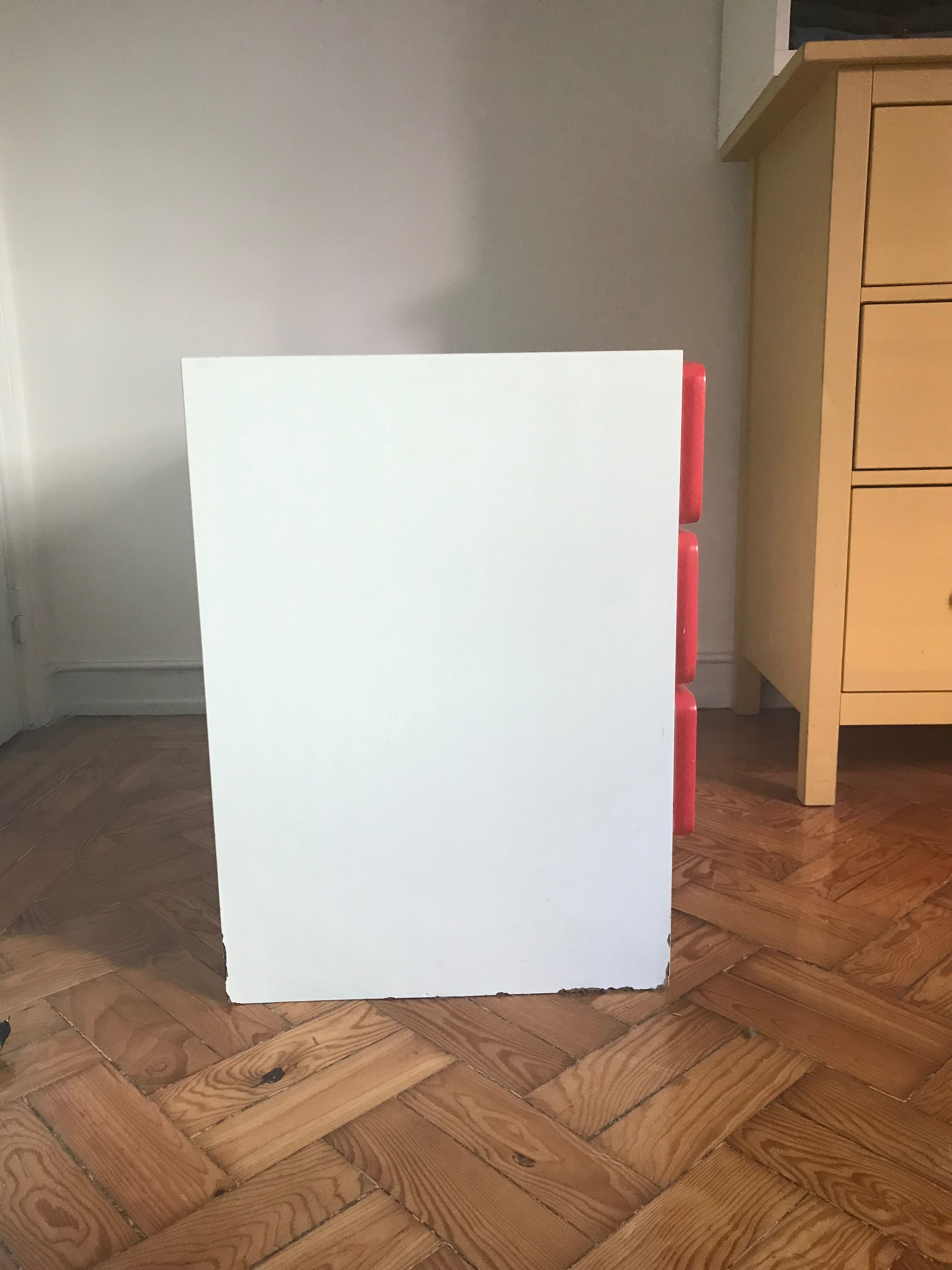 comoda branca 3 gavetas 55x88x43.5 cm