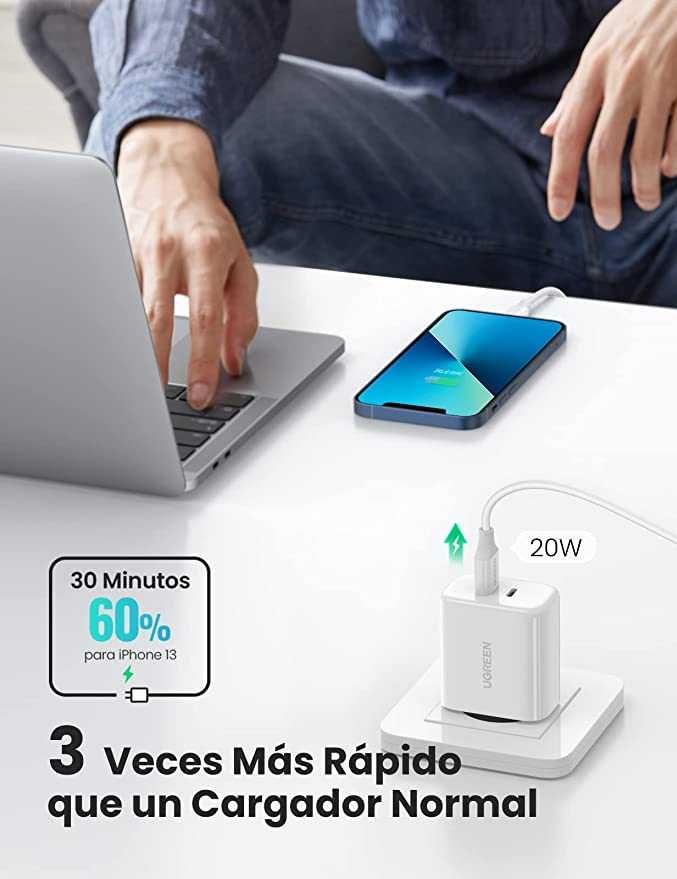 UGREEN Carregador USB C de 40 W USB C Power