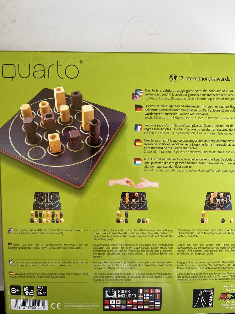 Quarto - jogo de tabuleiro