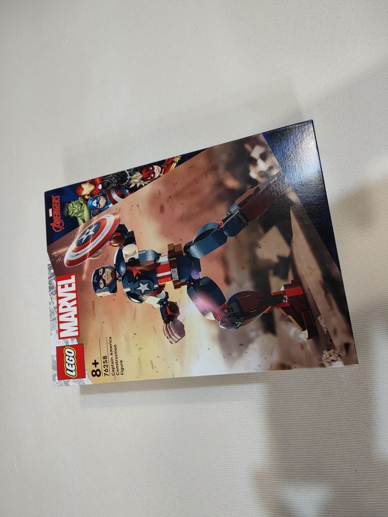 Nowe klocki LEGO 76258 Marvel Super Heroes - Figurka Kapitana Ameryki