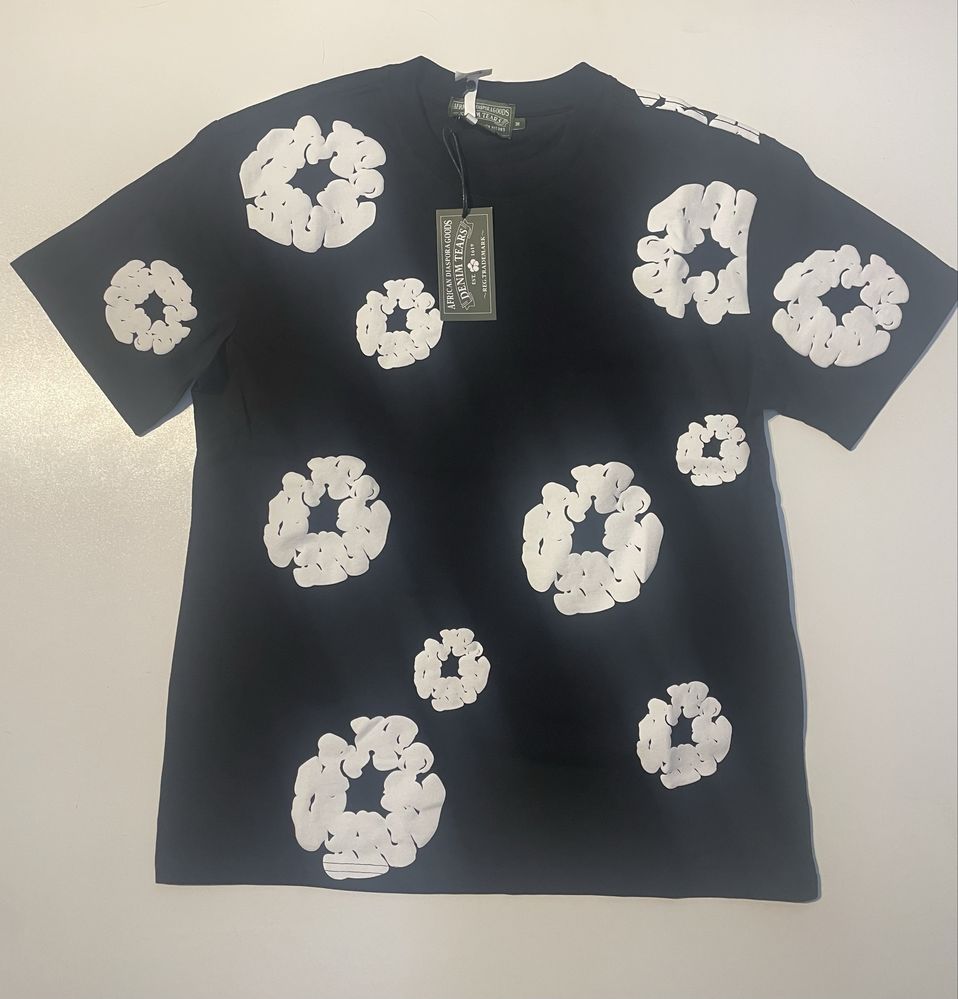 Koszulka Denim tears czarno-biala