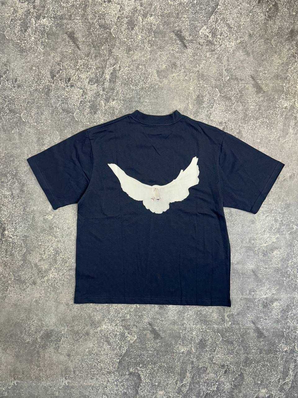 Футболка синя Yeezy GAP BALENCIAGA YZY футболка синяя  S M L