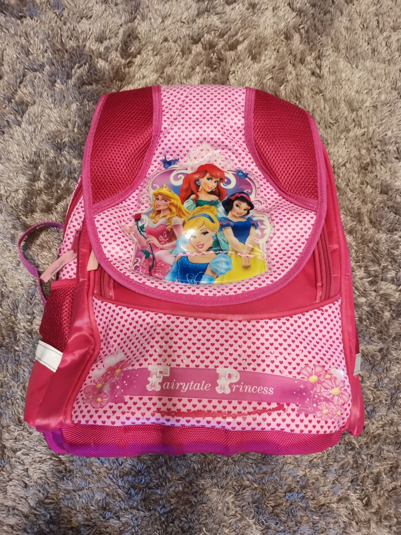 Nowy szkolny plecak z plama Disney księżniczki