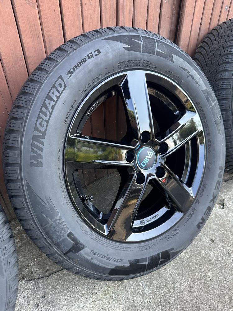 Koła felgi Vw passat 5x112 R16 opony zimowe 215/60R16 Demo