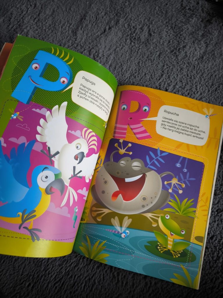 ABC zwierzątkowe książka do nauki literek