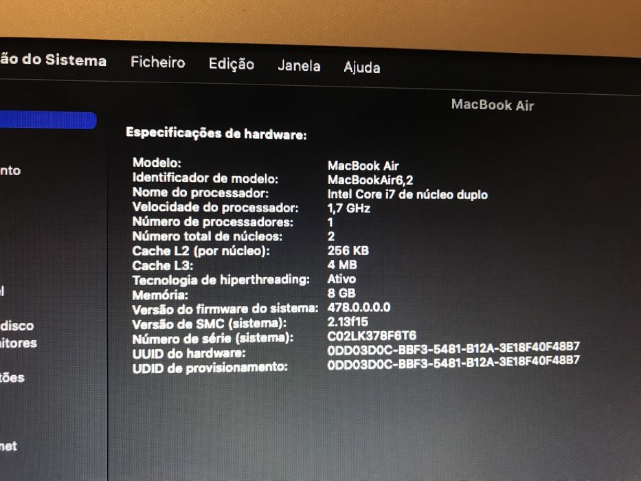 Macbook air 256gb