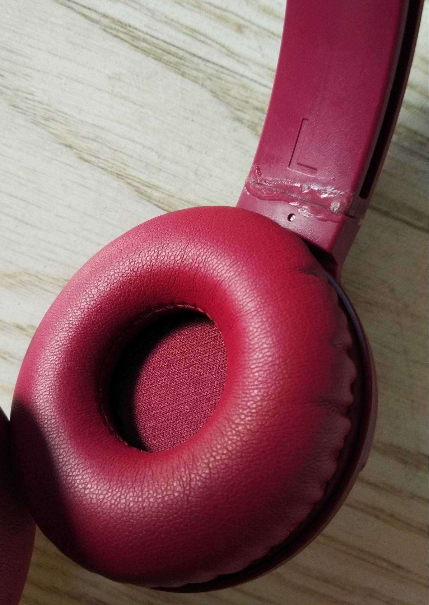 Philips shb3075 Bezprzewodowe słuchawki nauszne z mikrofonem bordo