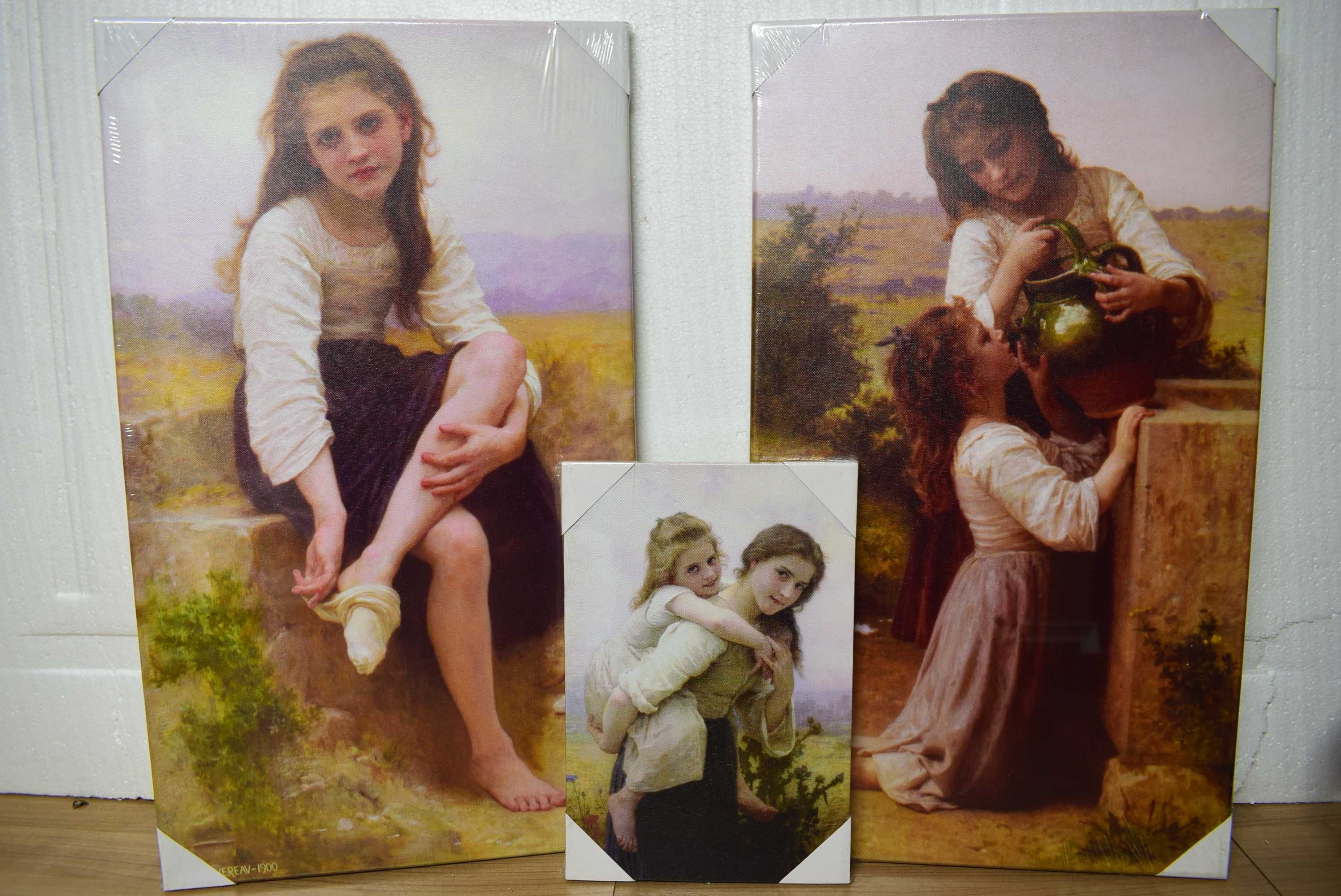 Trzy reprodukcje - W.A. Bouguereau - 1997 -1900