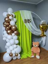Dekoracja girlanda balonowa na urodziny 18 komunia chrzest roczek