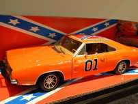 Miniatura 1:18 do Dodge Charger da serie Dukes of Hazzard General Lee