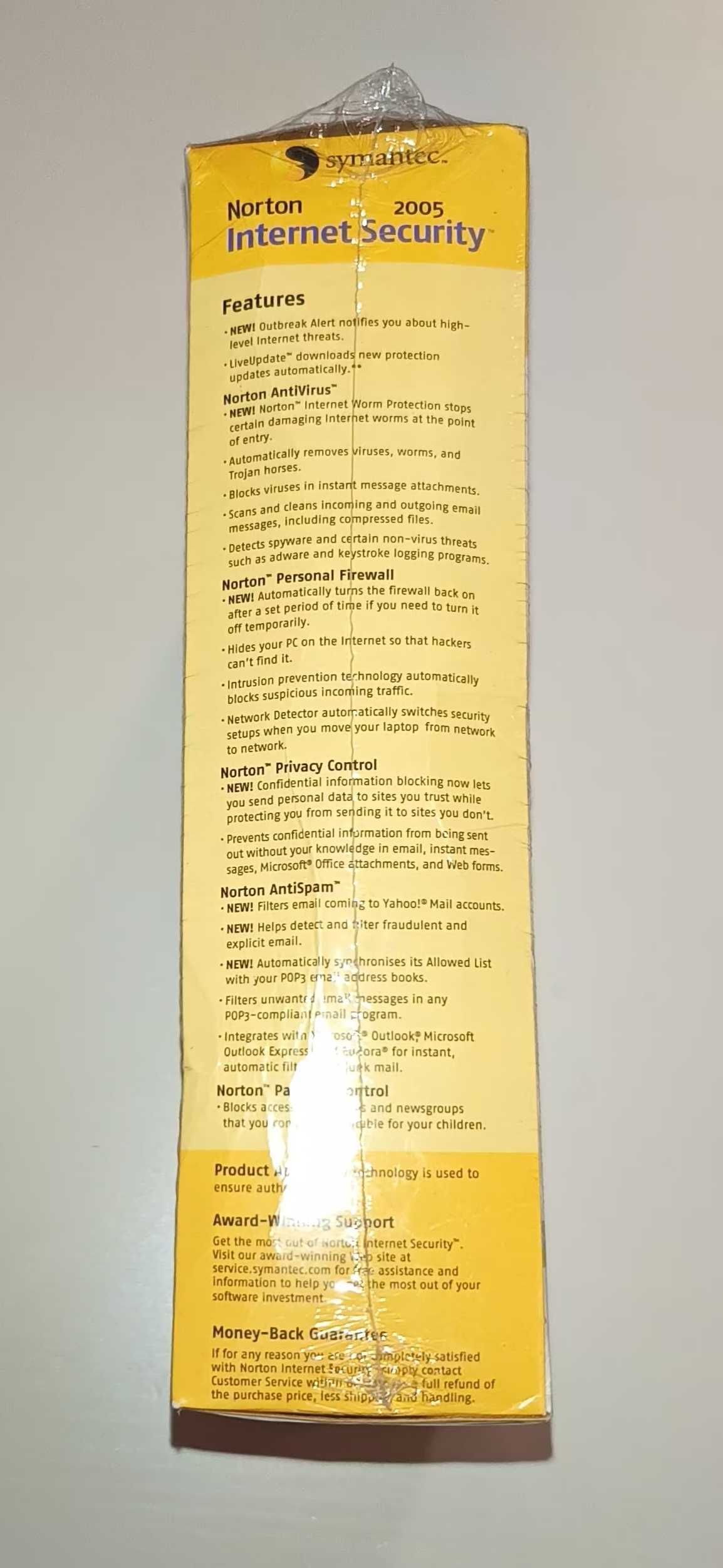 Norton Internet Security 2005 Symantec oprogramowanie antywirusowe.