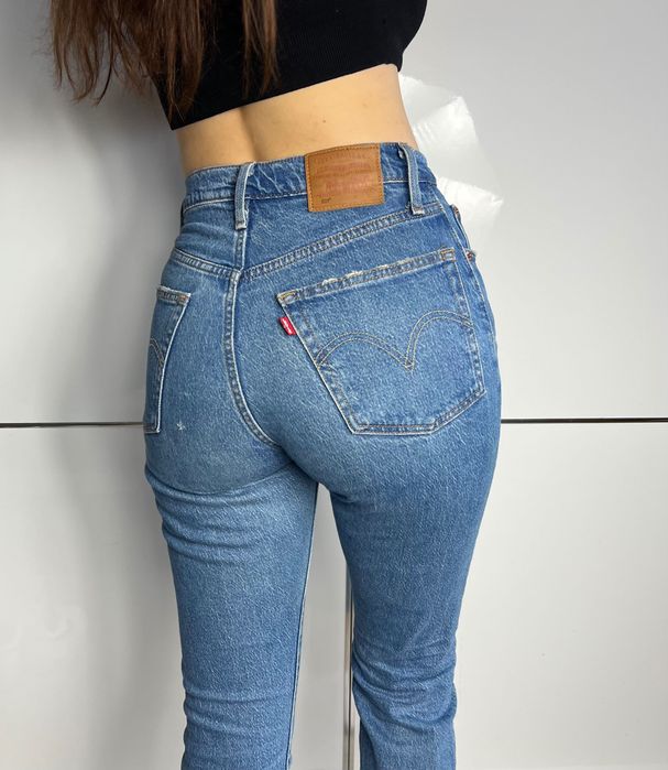 Jeansowe Spodnie Levi’s 501 Baby Blue Damskie