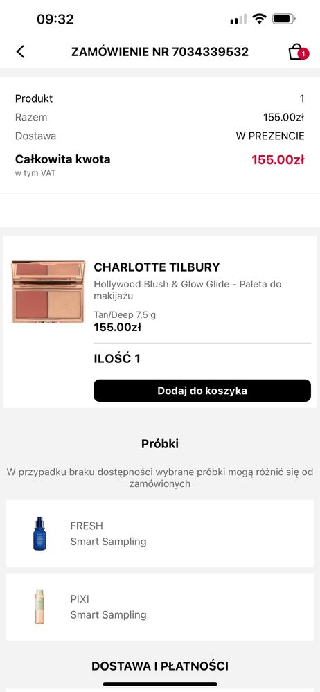 Charlotte Tilbury Hollywood blush and glow paletka bronzer