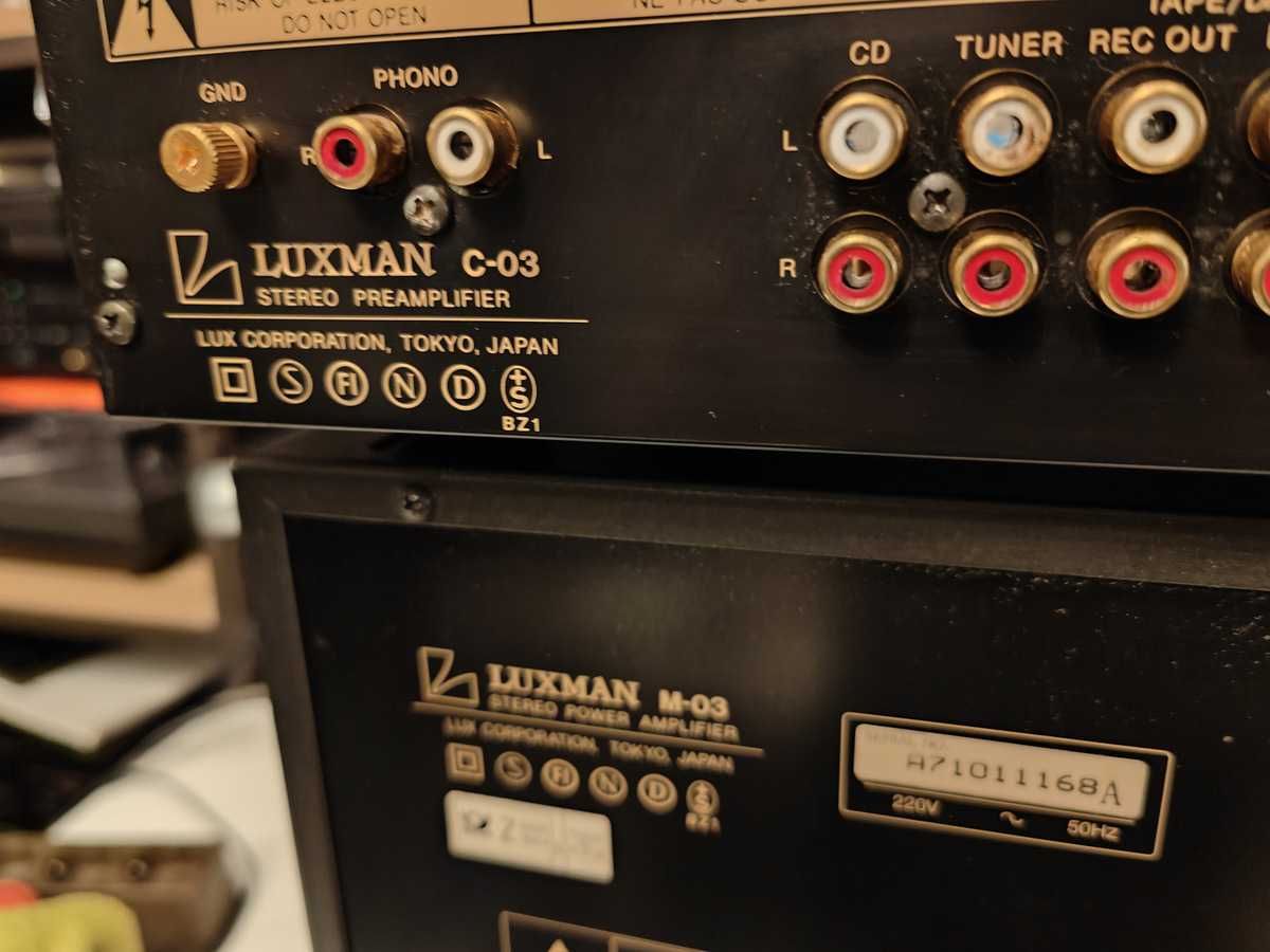 LUXMAN M03 C03 ! Możliwość monobloków i 480w/8ohm ! Hi-END