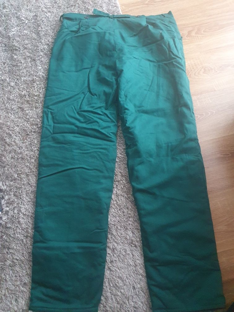Spodnie zielone, drelich, 2 kieszenie, r . XL, nowe