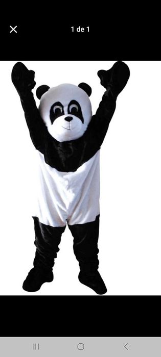 Mascote panda para festas infantis