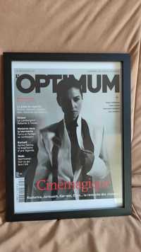 Okładka czasopisma Optimum Monica Bellucci w ramie 327x425