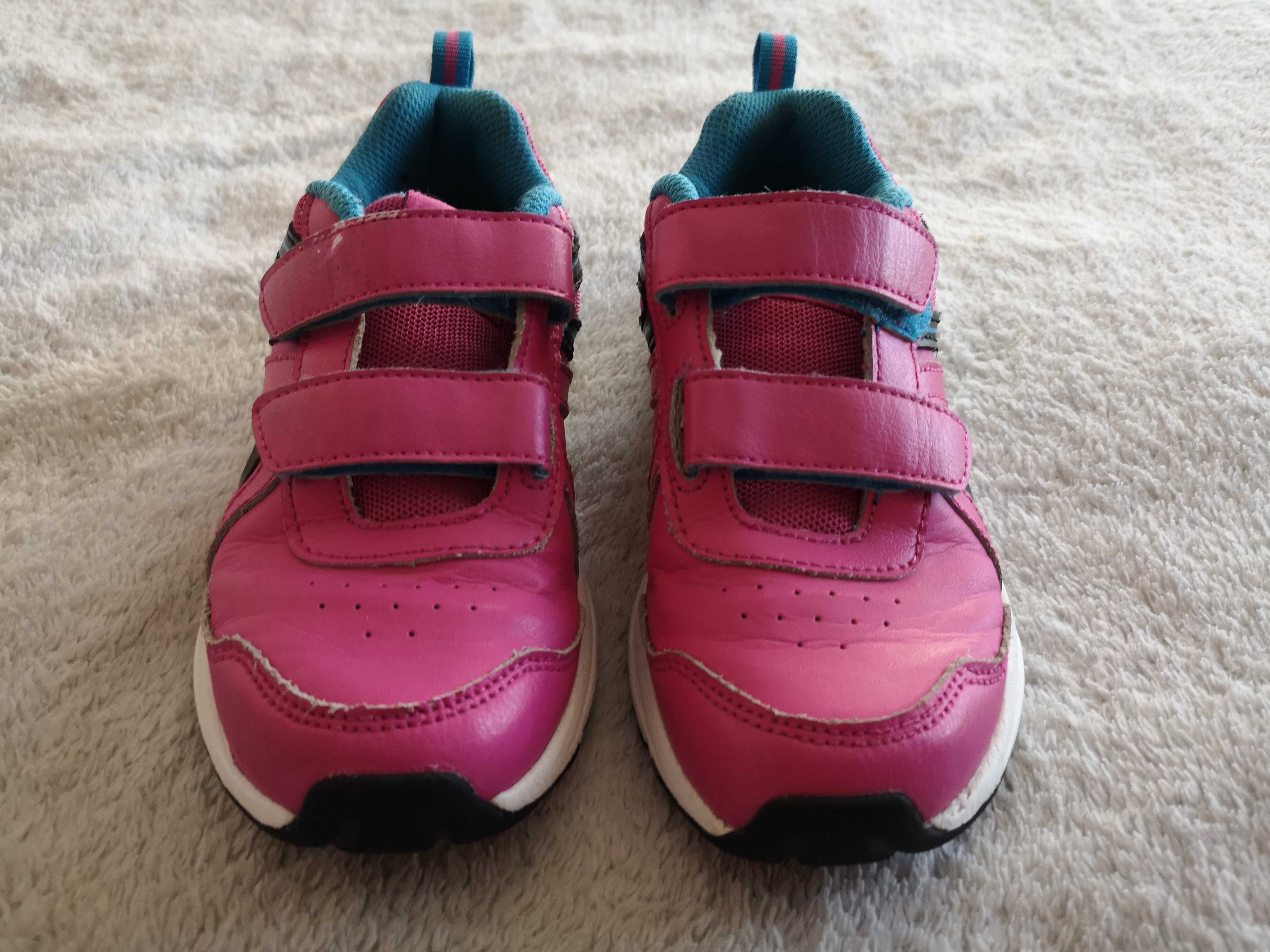 Różowe buty sportowe na rzepy Reebok 30,5 - 30 - 31
