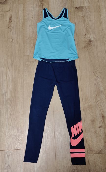 Zestaw sportowy Nike spodnie + koszulka, roz. 146 /152