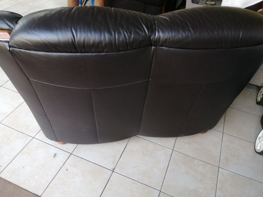 Sofa skóra kolor czekolada