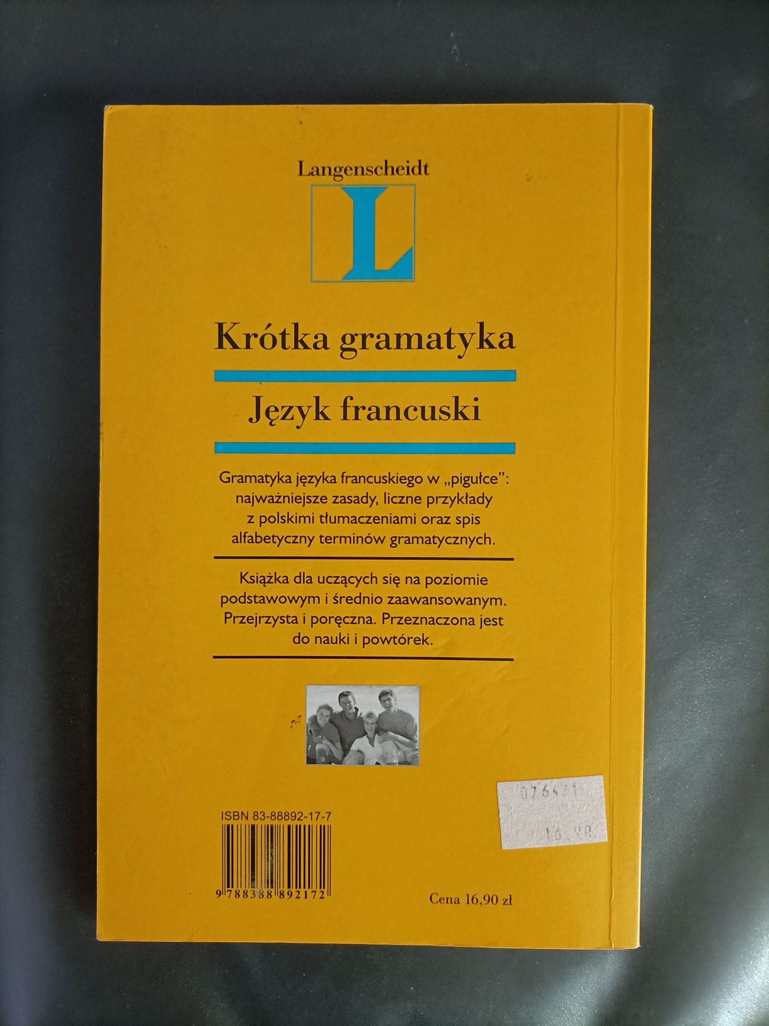 Krótka gramatyka, język francuski; Langenscheidt