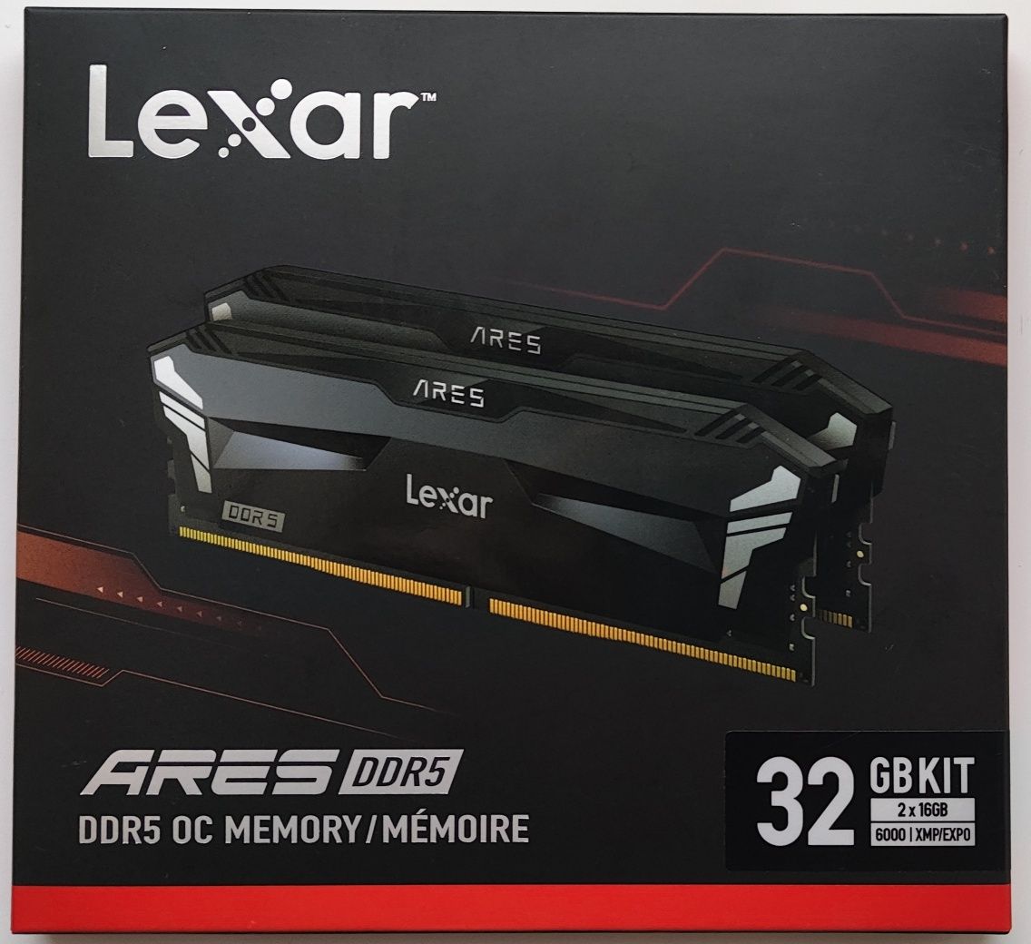 Оперативна пам'ять Lexar Ares DDR5 32GB 6000MHz G.Skill Ripjaws RGB