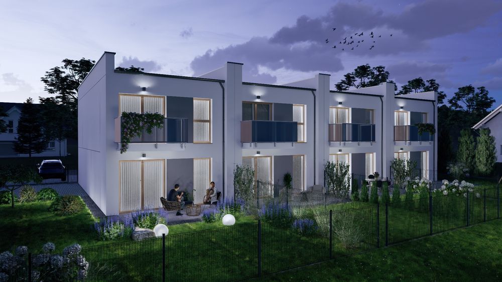 4 domy jednorodzinne, gotowe, Wiśniowa Góra 120,53m2