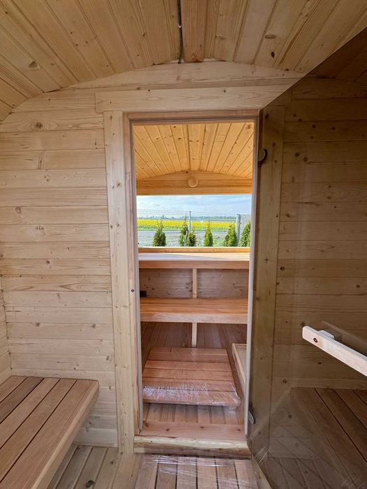 Sauna ogrodowa KWADRO z panoramicznym oknem
