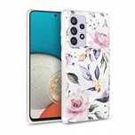 Etui Tech-Protect Floral do Samsung Galaxy A33/5G Białe Kwiatowe