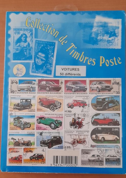 Pacote de 50 selos de viaturas