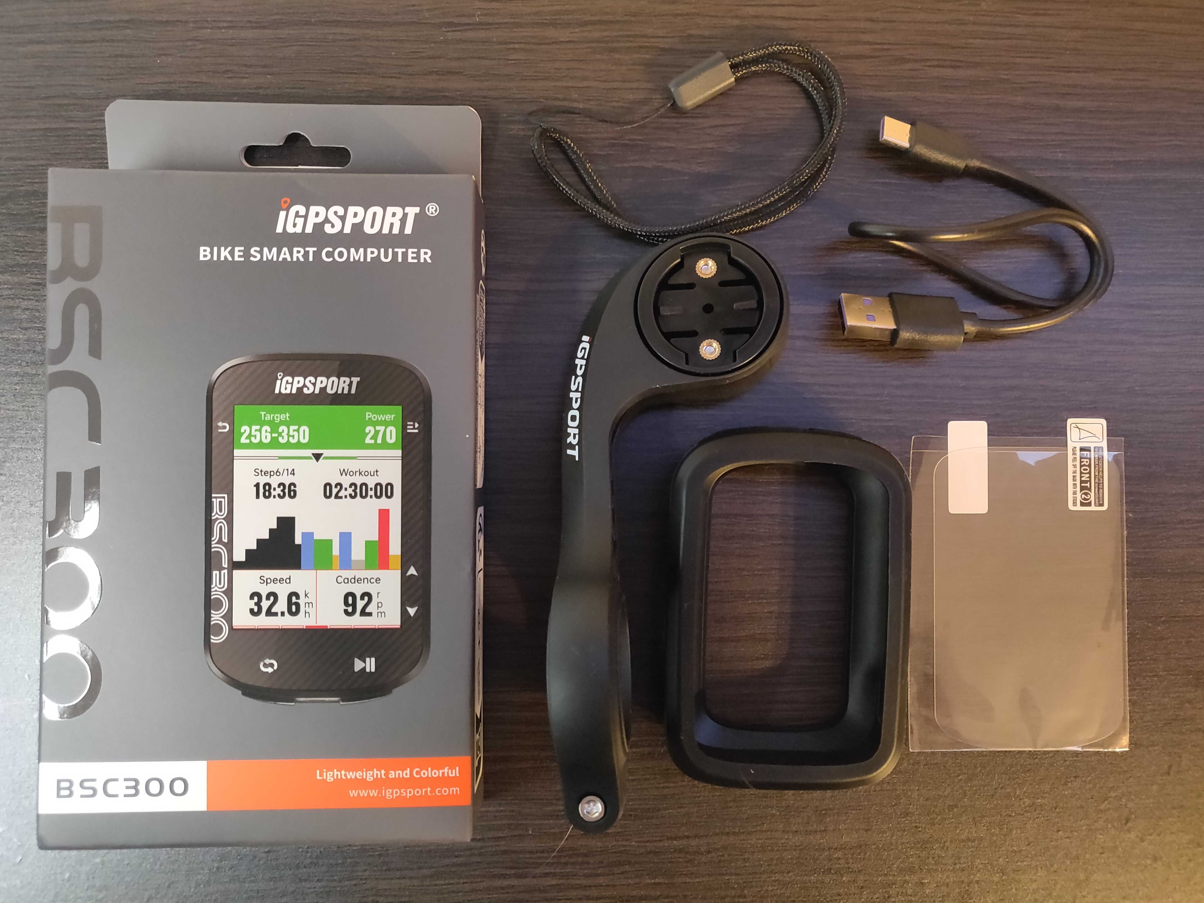 Licznik komputer rowerowy IGPSPORT BSC300, uchwyt (+akcesoria) - Nowy