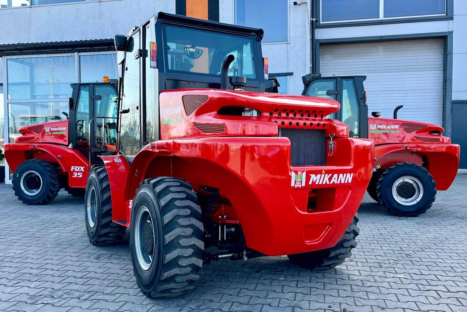Wózek Widłowy Spalinowy, 3.5T, Terenowy 4x4, Diesel,4.5M, Japan Trak