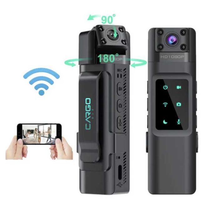 Mini kamera Wifi szpiegowska ukryta aplikacja bateria Nocny tryb IR