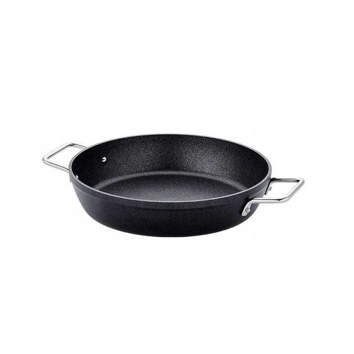 Patelnia tradycyjna Fissler 28 cm aluminiowa. Powystawowy