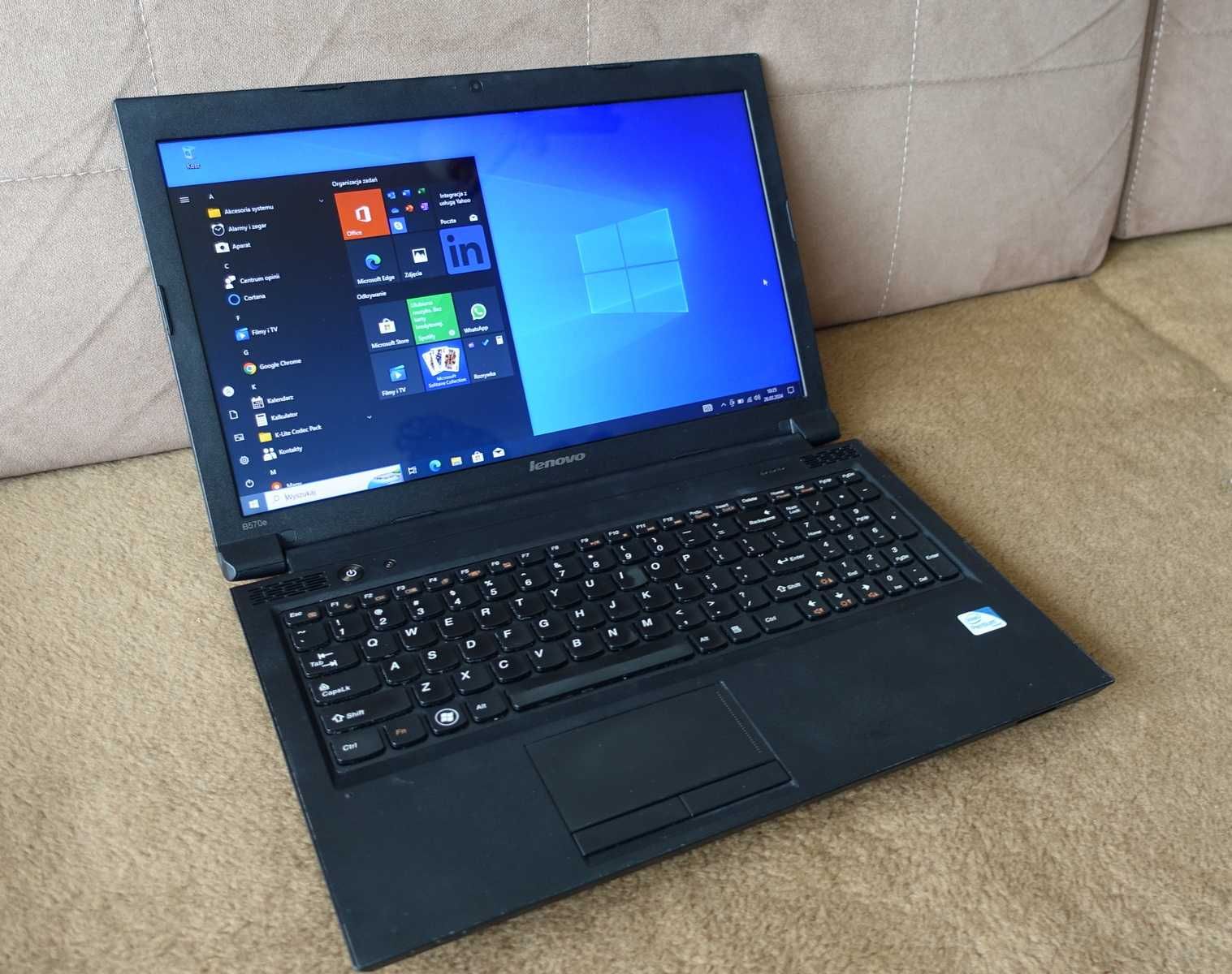 Laptop Lenovo B570e i5-2410M. sprawny - zadbany + zasilacz.